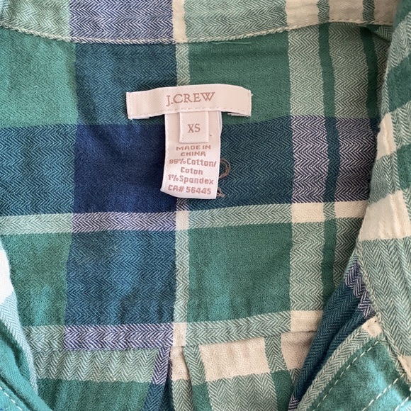 J Crew XS, 3/4 button down blouse - Picture 2 of 3